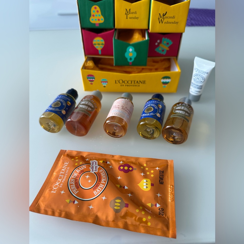 L'OCCITANE Festive Gift Set with Vibrant Colors 7 items + colorful drawer